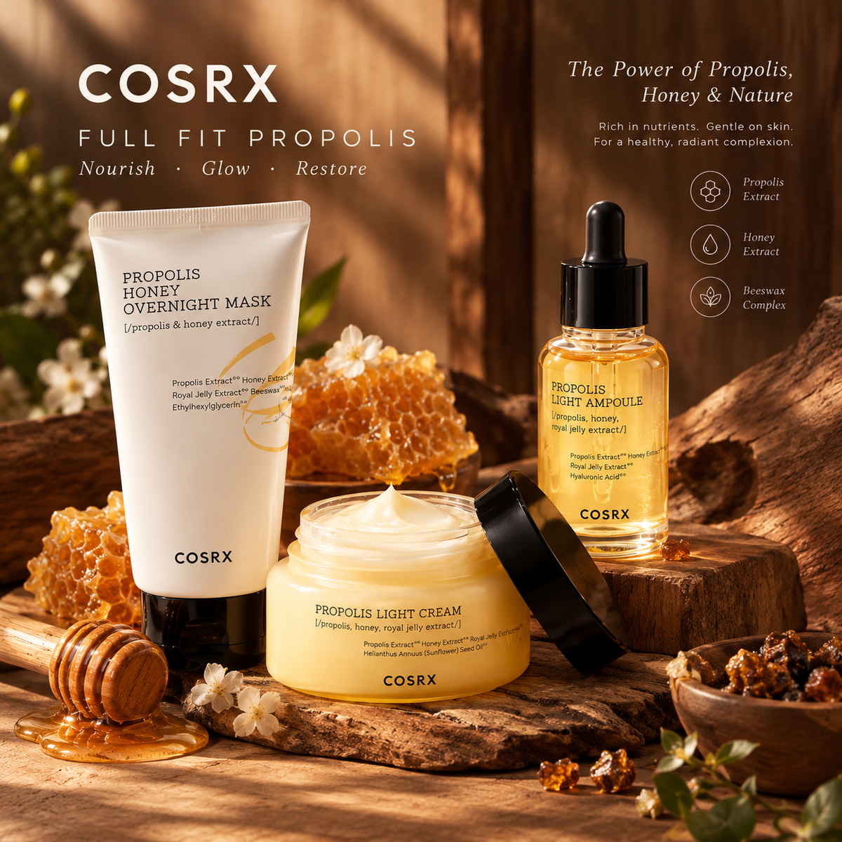 COSRX Full Fit Propolis collection with honeycomb – Korean glow skincare