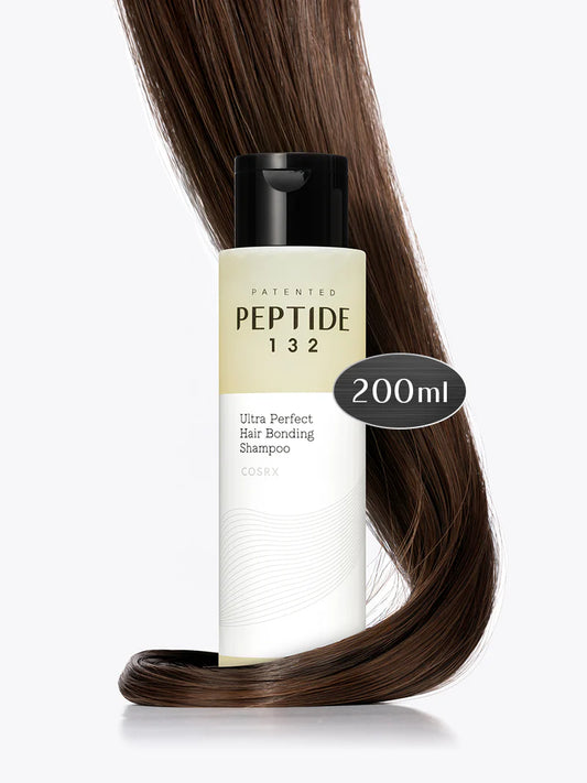 COSRX PEPTIDE-132 Ultra Bonding Shampoo 200ml with healthy shiny hair – peptide shampoo for damaged hair