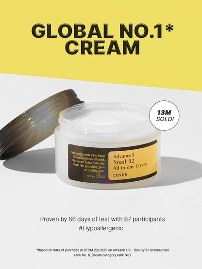 COSRX Advanced Snail 92 All in One Cream – global No.1 Korean snail mucin cream texture