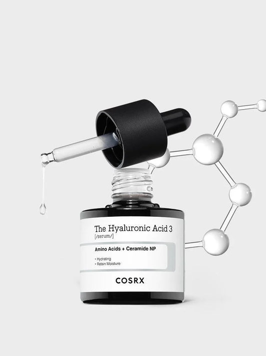 COSRX The Hyaluronic Acid 3 Serum 20ml dropper bottle – hydrating Korean serum
